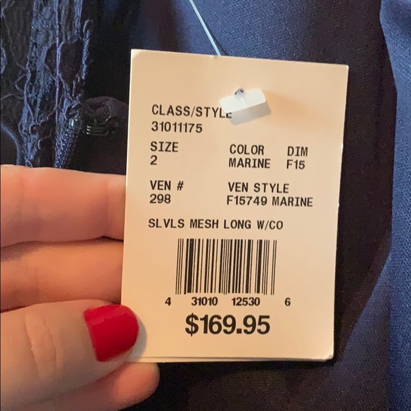 NWT David’s Bridal Marine bridesmaid dress size 2 - Picture 1 of 5